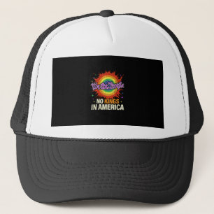 No Kings In America We The People Political Vintag Trucker Hat