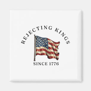 No Kings In America We The People Resist Usa Flag Magnet