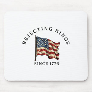 No Kings In America We The People Resist Usa Flag Mouse Pad