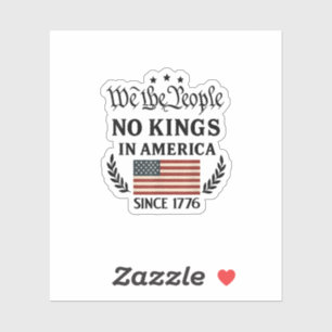 No Kings In America We The People Retro Classic