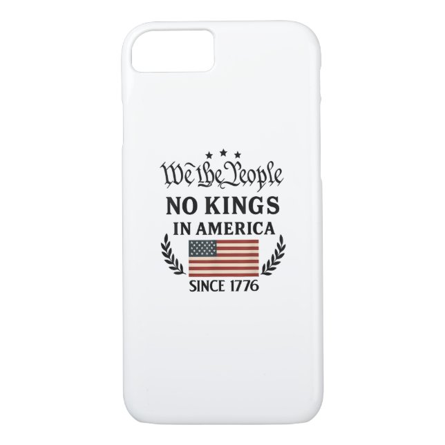 No Kings In America We The People Retro Classic Case-Mate iPhone Case (Back)