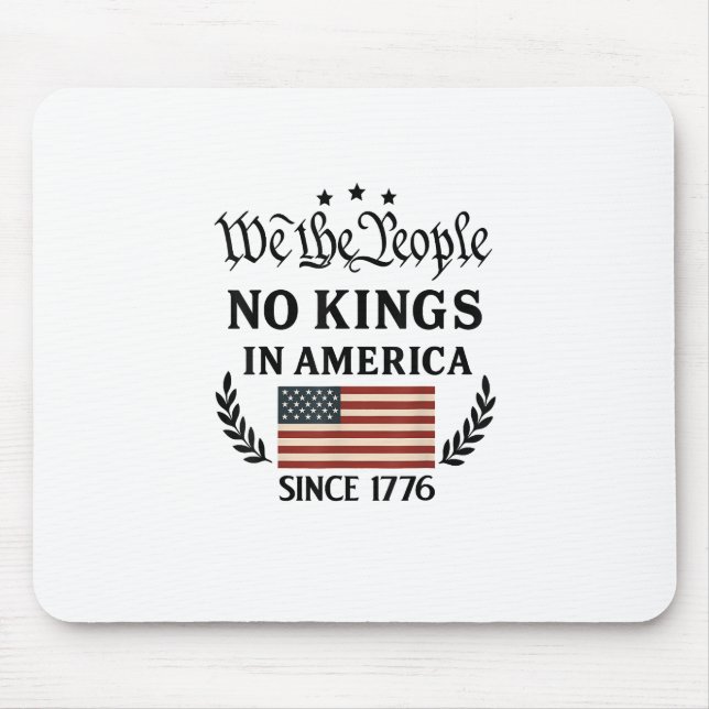 No Kings In America We The People Retro Classic Mouse Pad (Front)