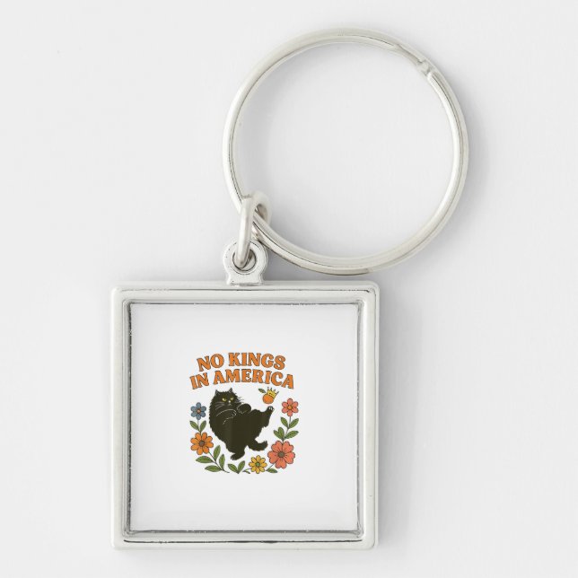 No Kings In America We The People Retro For Girl C Key Ring (Front)
