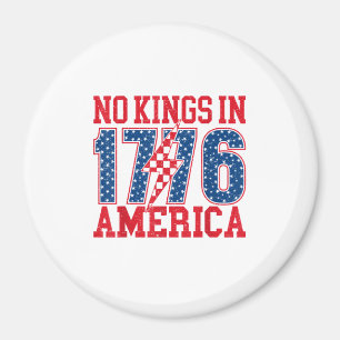 No Kings In America We The People Vintage Magnet