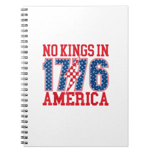 No Kings In America We The People Vintage Notebook