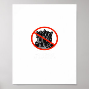 No Kings In The USA America Say No King Classic Re Poster