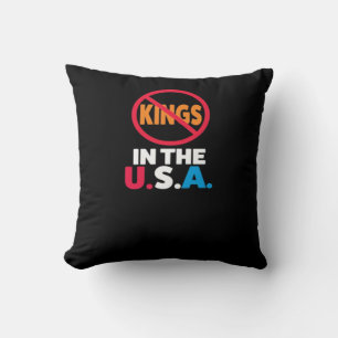 No Kings In The USA Cushion