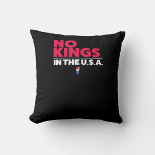 No Kings In The USA Trendy Graphic Cushion