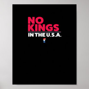 No Kings In The USA Trendy Graphic Poster