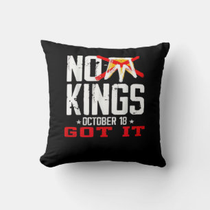 No Kings It Classic Minimal Design Cushion
