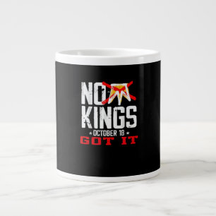 No Kings It Classic Minimal Design Large Coffee Mug
