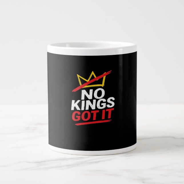 No Kings It Creative Casual Large Coffee Mug (Front)