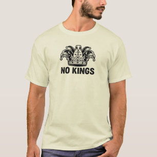 No Kings - Jester Crown Anti-Authoritarian T-Shirt