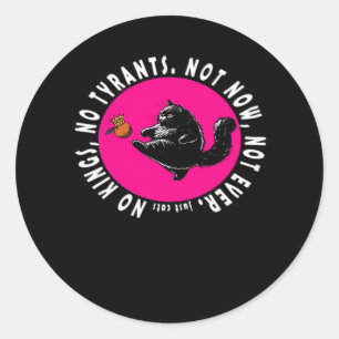 No Kings, Just Cats Essential Classic Round Sticker