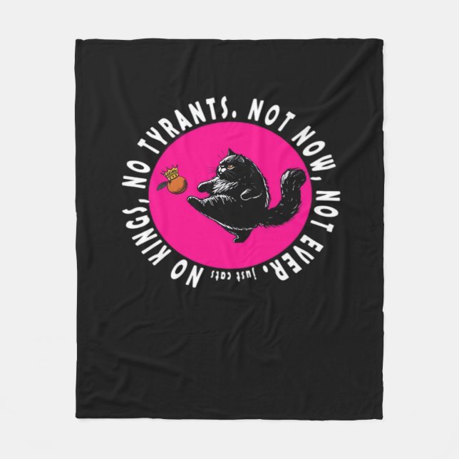 No Kings, Just Cats Essential Fleece Blanket (Front)