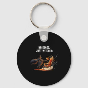 No Kings Just Witches Funny Witchcore Halloween Ar Key Ring