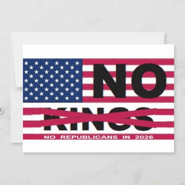 NO KINGS MAGNETIC INVITATION (Front)