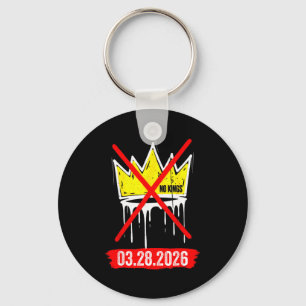 No kings march 28 2026 no kings day us flag vintag key ring