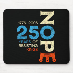 No kings march 28 2026 protest sign mouse pad