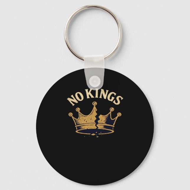 No Kings Minimal Clean Key Ring (Front)