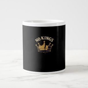 No Kings Minimal Clean Large Coffee Mug