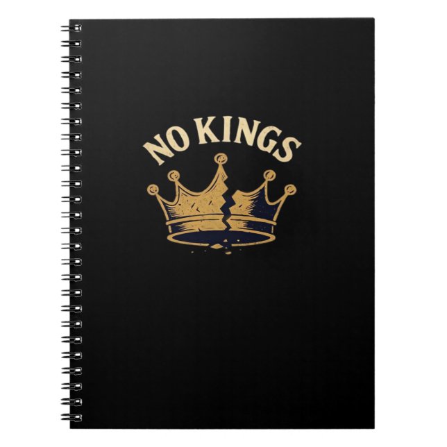 No Kings Minimal Clean Notebook (Front)