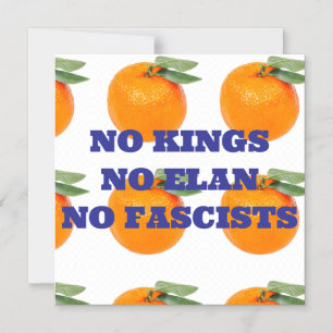 NO KINGS NO ELAN NO FASCISTS MAGNET