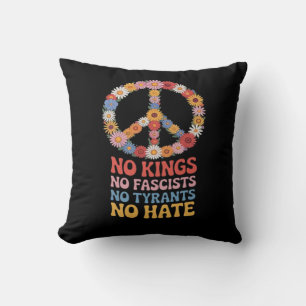 No Kings No Fascists No Tyrants No Hate Cushion