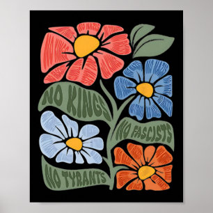 No Kings No Fascists No Tyrants No Nazis 1  Poster