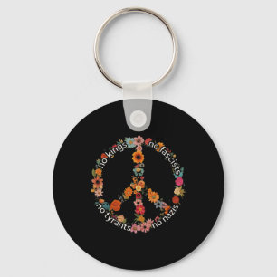 No Kings No Fascists No Tyrants No Nazis 2 Key Ring
