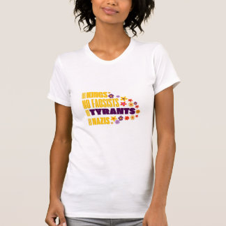 No Kings No Fascists No Tyrants No Nazis Yellow T-Shirt