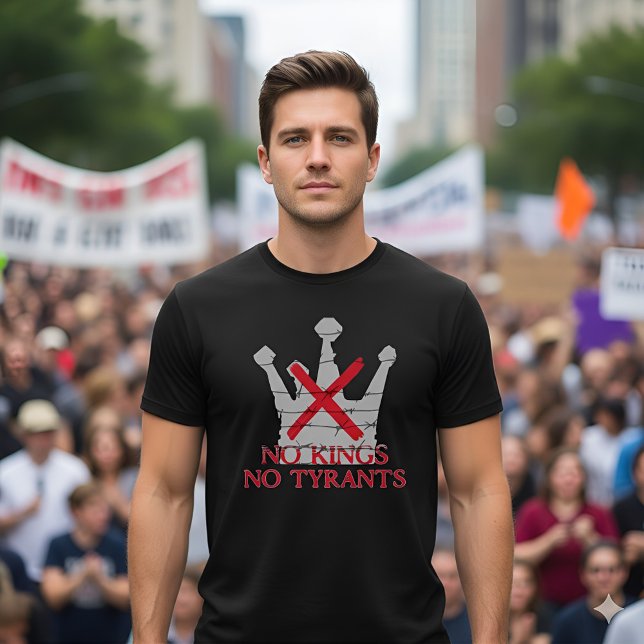 No Kings No Tyrants Freedom & Liberty Statement T-Shirt (Creator Uploaded)