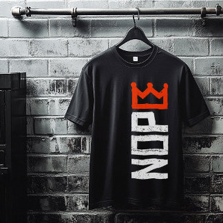 No Kings Nope Protest Sign Vertical Bold Text T-Shirt