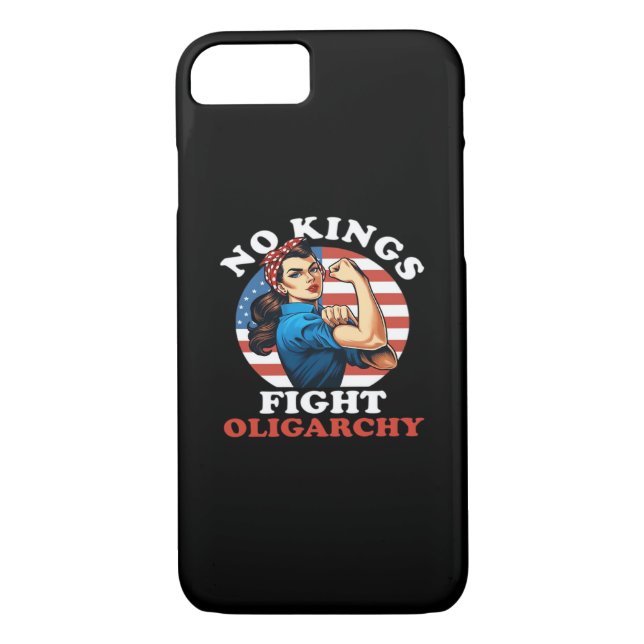 No Kings Oligarchy Retro Classic Case-Mate iPhone Case (Back)