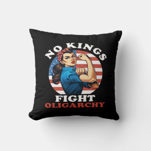 No Kings Oligarchy Retro Classic Cushion