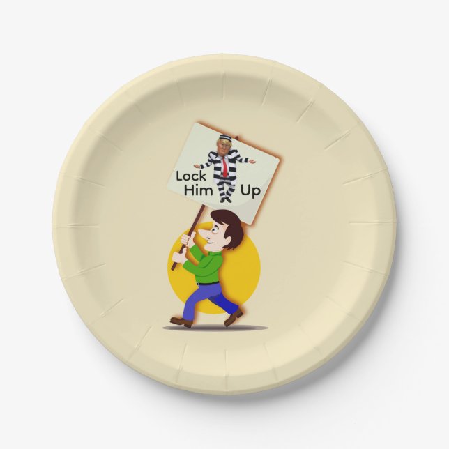 No Kings Paper Plate (Front)