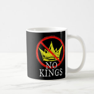 No Kings Patriotic Freedom Crown Symbol Coffee Mug