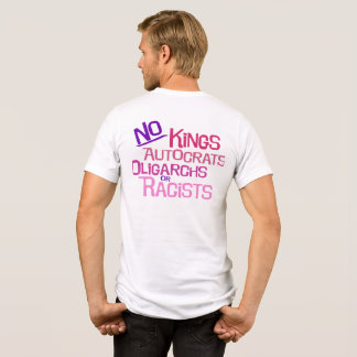 No Kings -- Pink Version Men's 2-Sided T-Shirt Tri-Blend Shirt