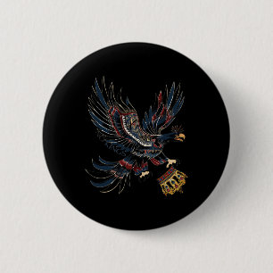 No Kings Political Protest Subtle Statement Graphi 6 Cm Round Badge