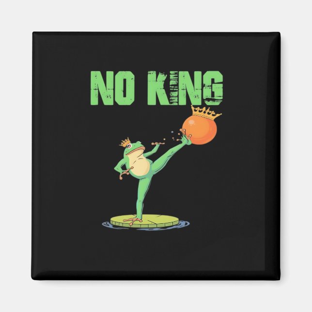 No Kings Portland Frog Protest – Funny Anti-Author Magnet (Front)