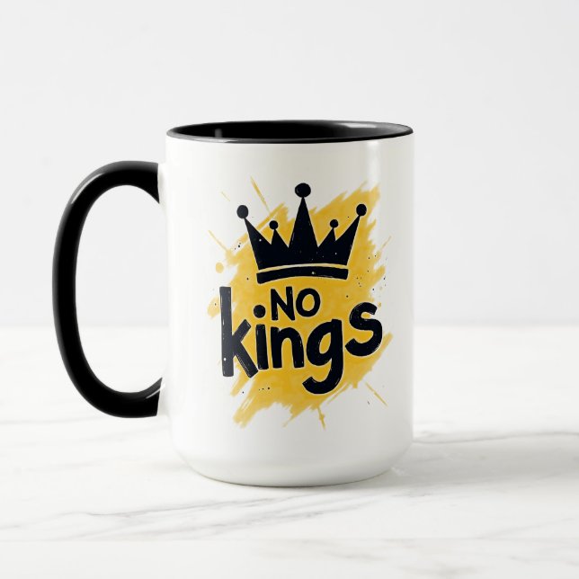 No Kings – Power to the People Design Mug (Left)
