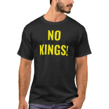 No KIngs Protest Black T-Shirt