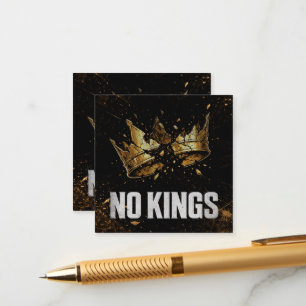 No Kings Protest Enclosure Card