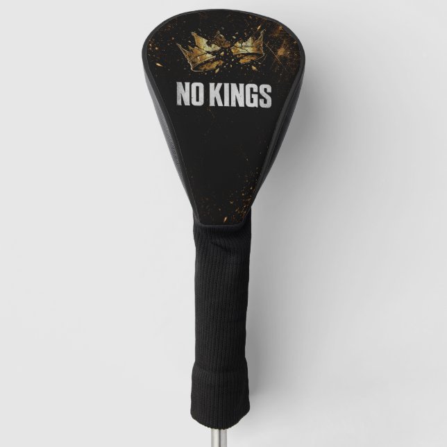 No Kings Protest Golf Head Cover (Front)