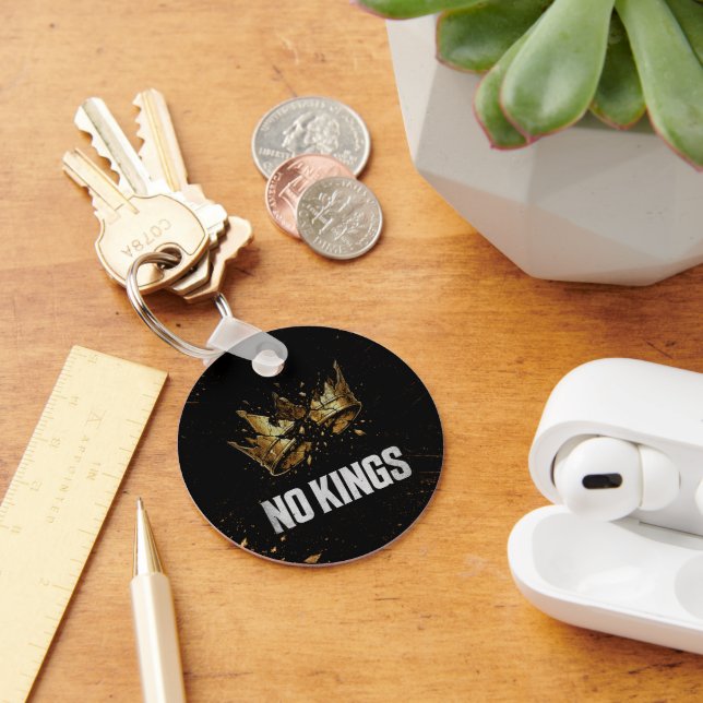 No Kings Protest Key Ring (Desk)