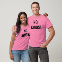 No KIngs Protest Pink T-Shirt