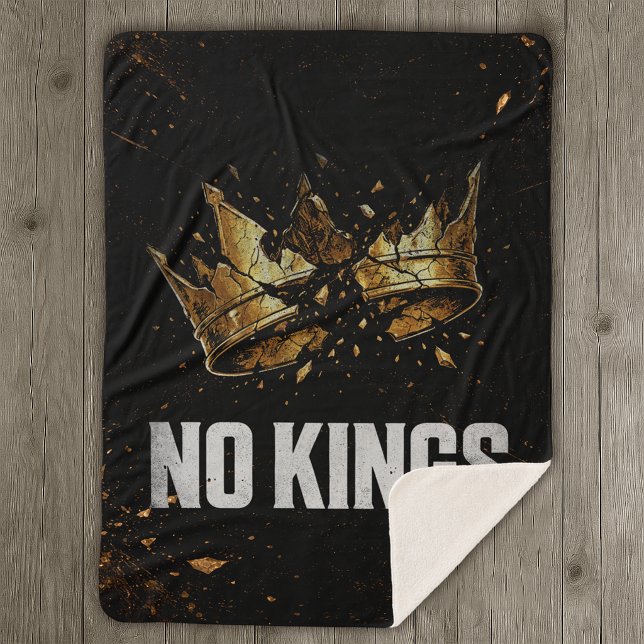No Kings Protest Sherpa Blanket (Creator Uploaded)