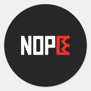 No Kings Protest Sign Horizontal  Classic Round Sticker