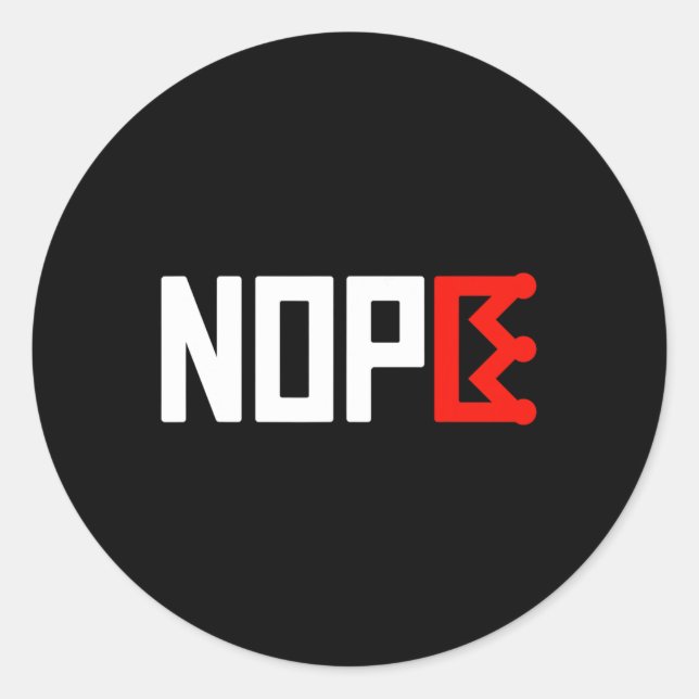 No Kings Protest Sign Horizontal  Classic Round Sticker (Front)