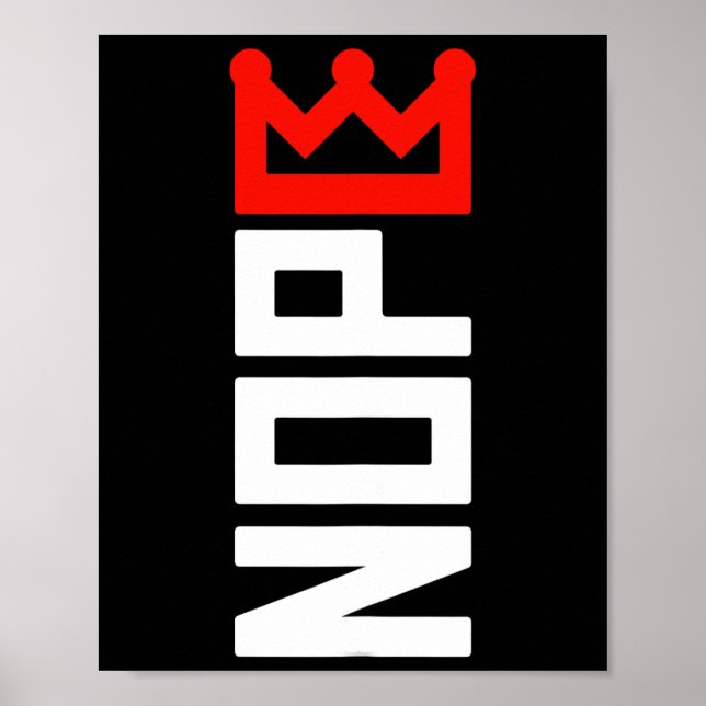 No Kings Protest Sign Vertical  (Front)